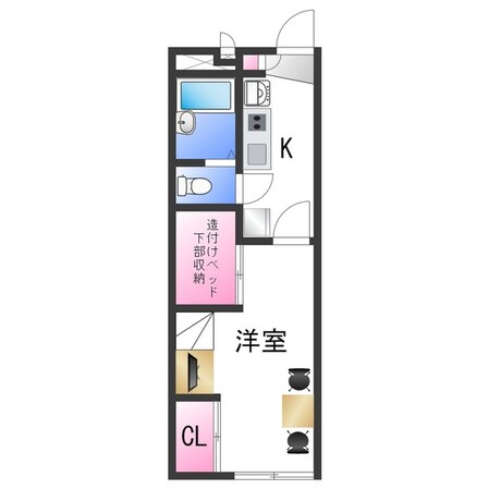 レオパレス観音の物件間取画像